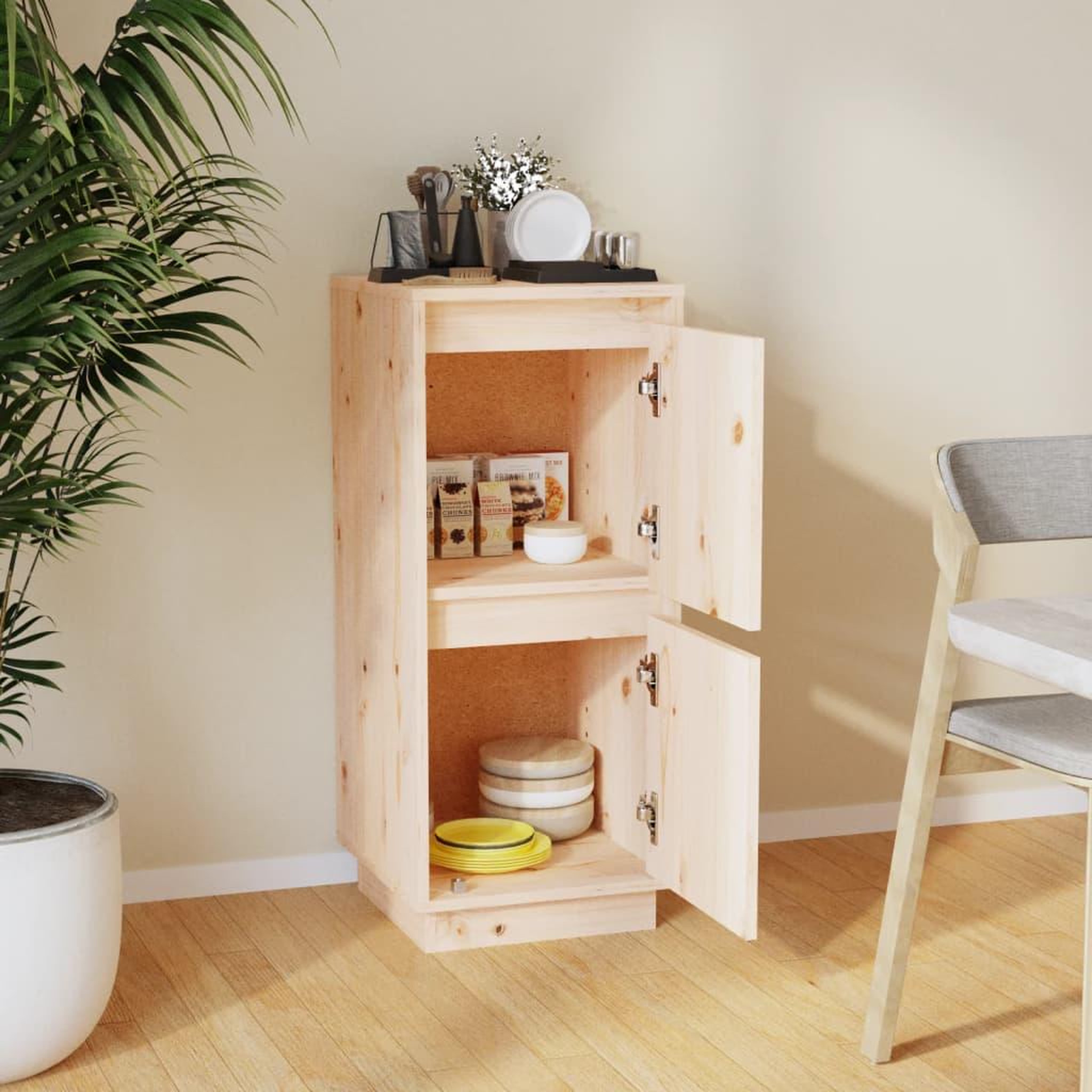 Voir la diapositive 3 : VIDAXL Buffet 31,5x34x75 cm Bois massif de pin