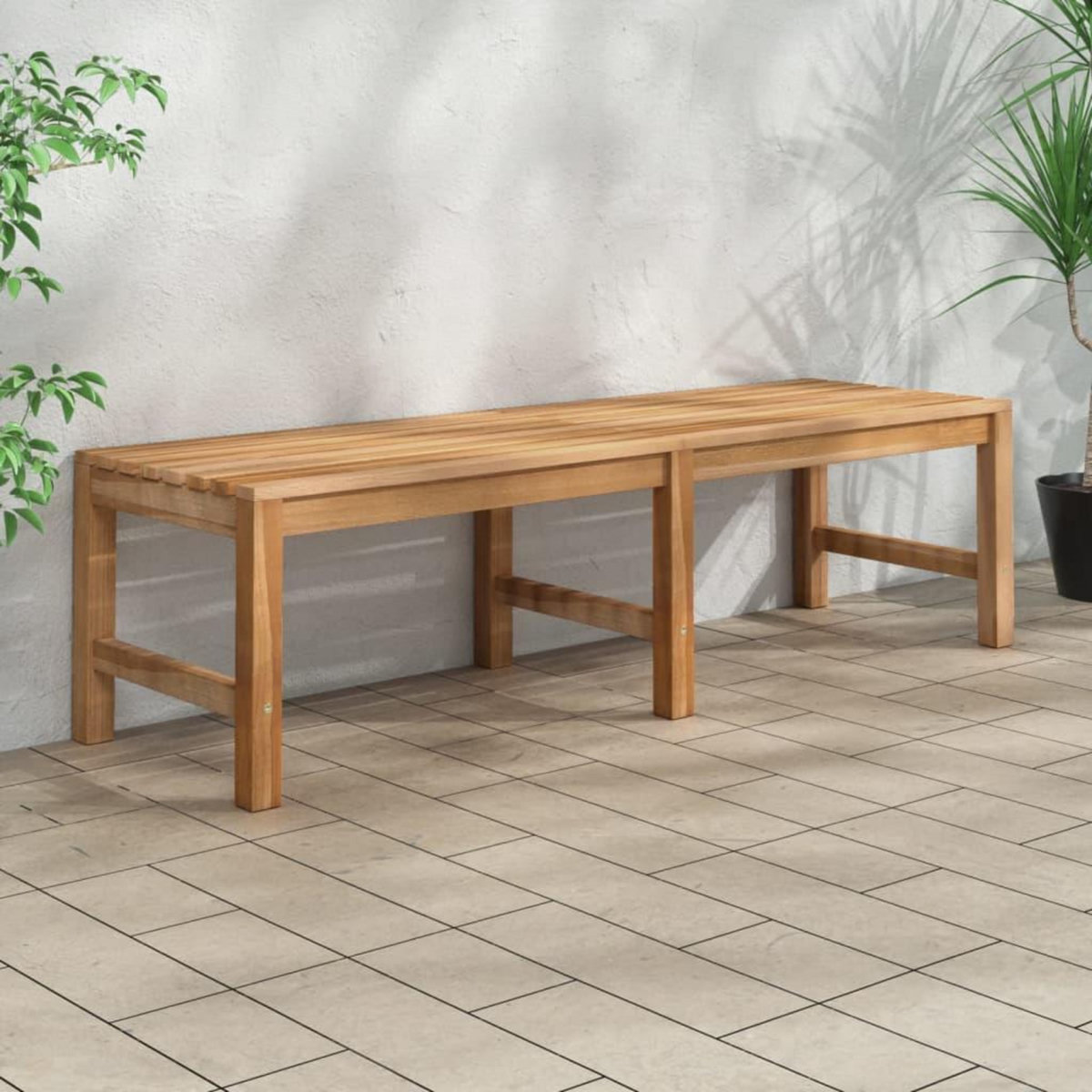 VIDAXL Banc de jardin 150 cm bois de teck massif