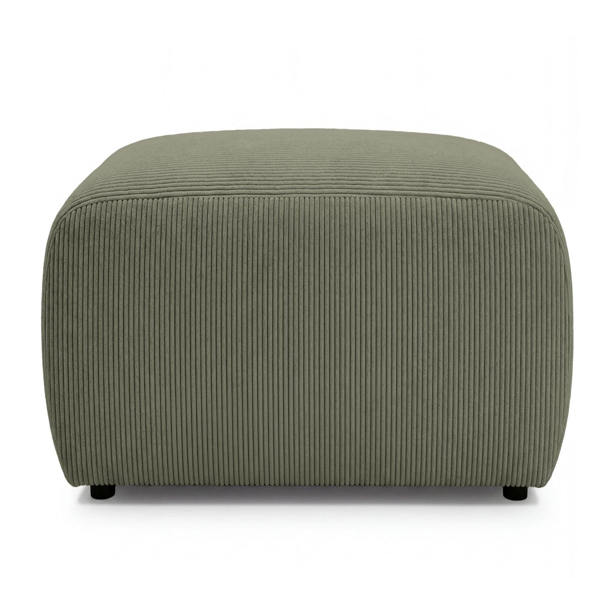 Voir la diapositive 1 : CASANOVA PARIS Sacha - pouf en velours côtelé 105x57x40