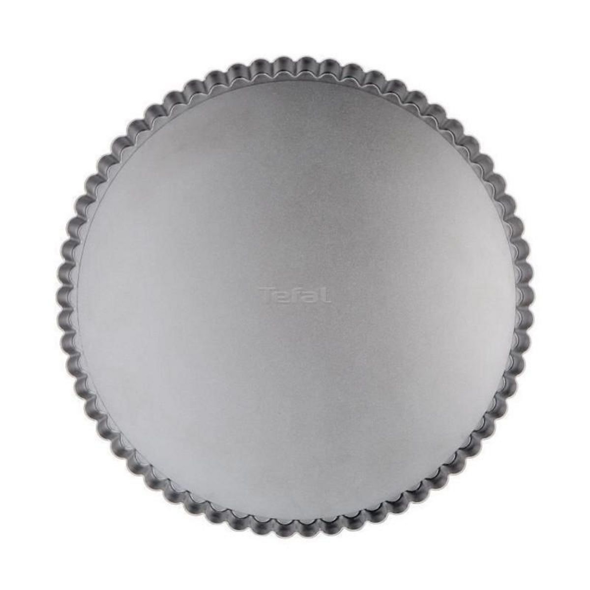 TEFAL TEFAL Moule a tarte Delibake en acier - O 28 cm - Rouge et gris - Fond amovible