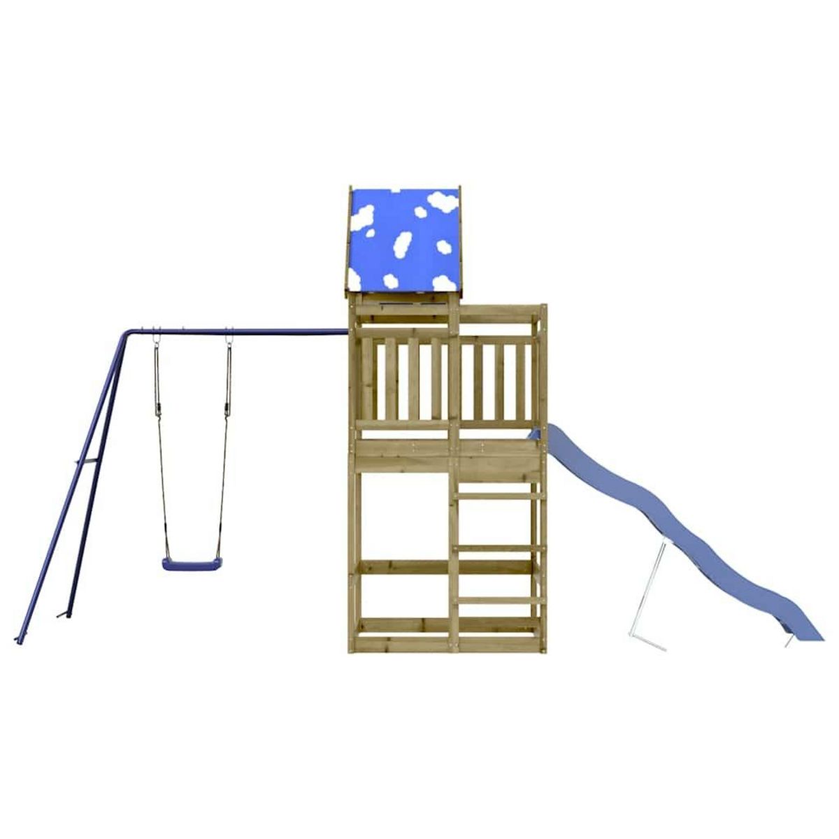 VIDAXL Aire de jeux d'exterieur bois de pin impregne