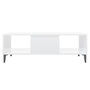 Voir la diapositive 5 : VIDAXL Table basse blanc brillant 103,5x60x35 cm bois d'ingenierie