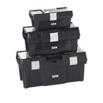 SAM OUTILLAGE Lot de 3 caisses à outils en PVC SAM OUTILLAGE CAO PACK