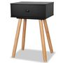 Voir la diapositive 3 : VIDAXL Table de chevet 2 pcs Bois de pin massif 40 x 30 x 61 cm Noir
