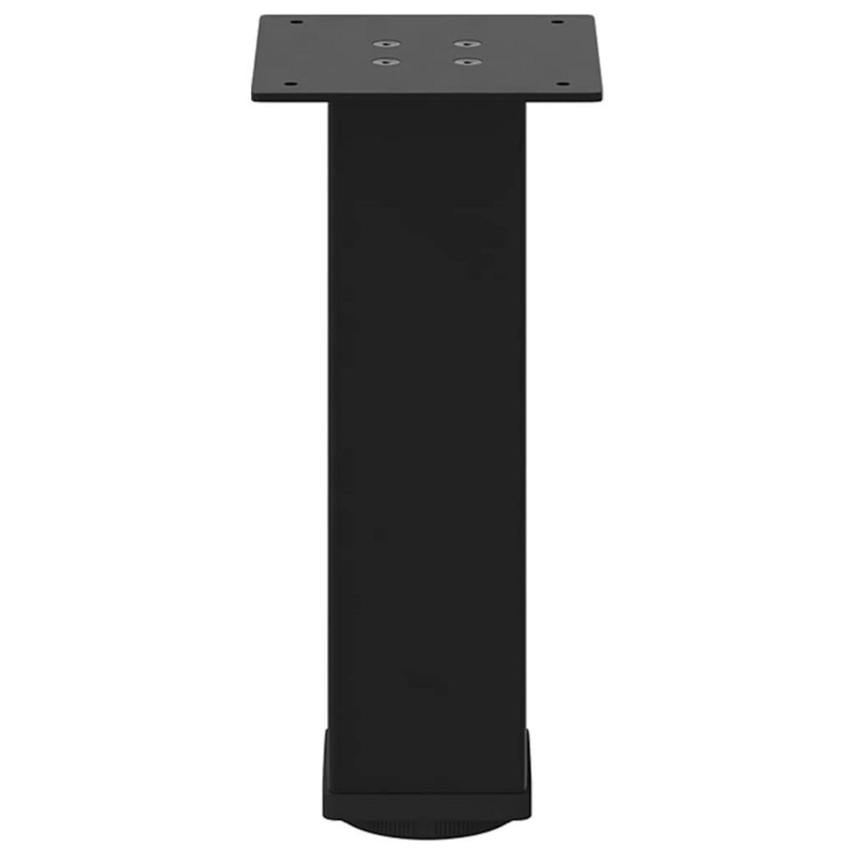 VIDAXL Pieds de table basse 4 pcs noir 42-44 cm acier