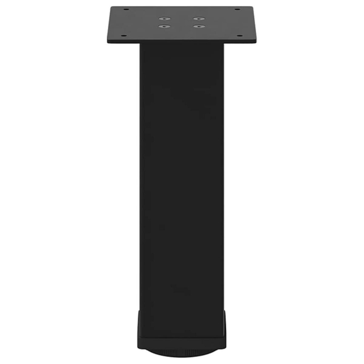 VIDAXL Pieds de table basse 4 pcs noir 42-44 cm acier