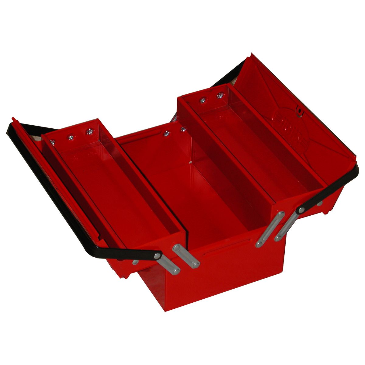 PIERRE HENRY Boite à outils dépliante 3 compartiments 30/1 Rouge