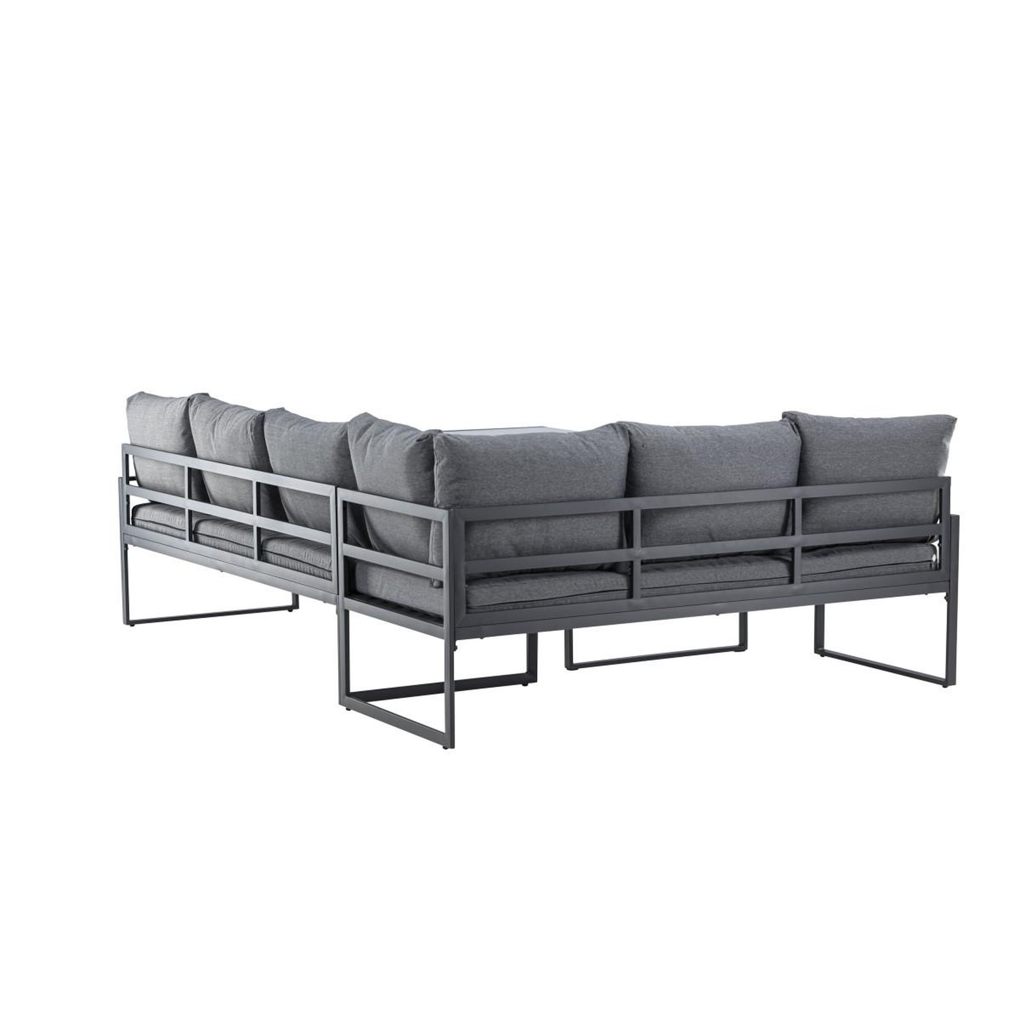 Voir la diapositive 5 : Paris Prix Salon d'angle de jardin  zingaro  241cm noir
