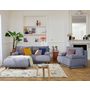 Voir la diapositive 6 : BEST MOBILIER Cristal - pouf modulable - 95 cm - en velours texturé