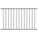 VIDAXL Panneau de cloture Acier enduit de poudre 1,7x1,25 m Anthracite