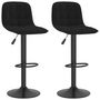 Voir la diapositive 2 : VIDAXL Tabourets de bar lot de 2 noir velours