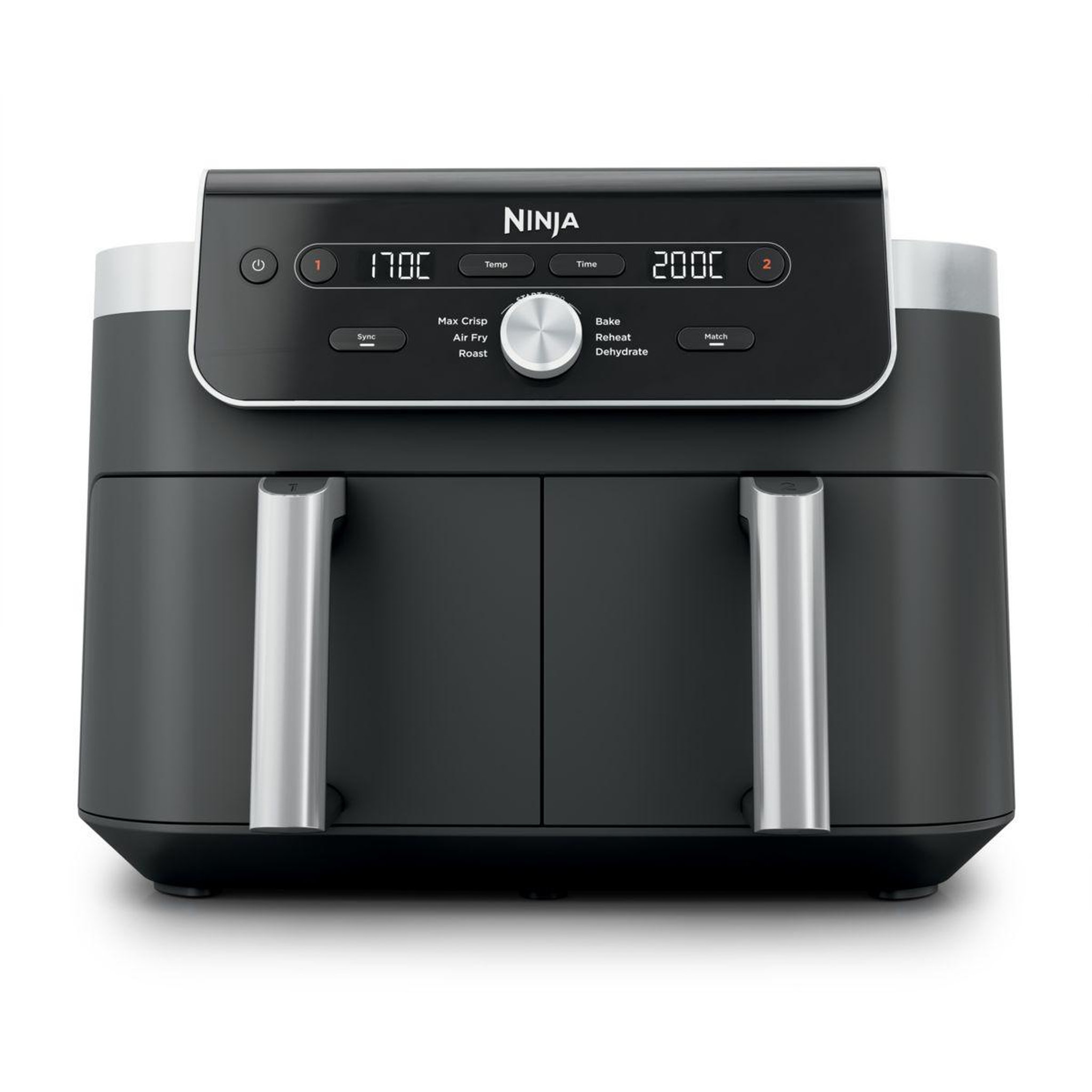 Voir la diapositive 1 : NINJA Friteuse sans huile Foodi Dual Air Fryer 9.5L DZ901EUI