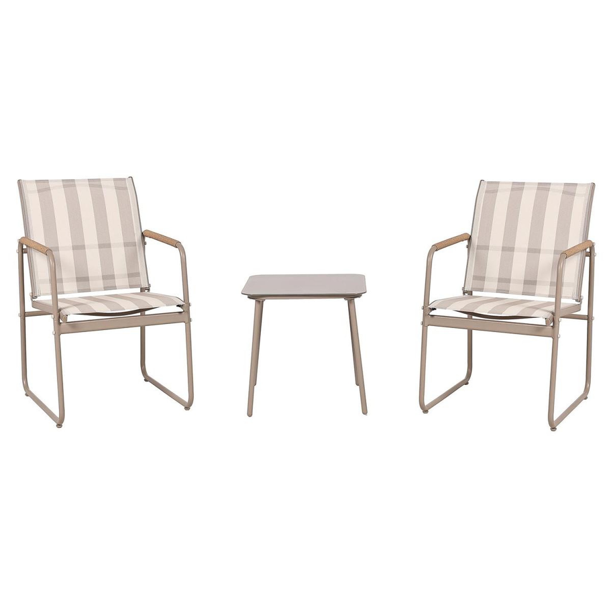 The Home Deco Factory Salon de jardin 3 pièces  namur  82cm beige