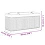 Voir la diapositive 6 : VIDAXL Bancs de rangement lot de 2 avec coussin gris 69 cm quenouille