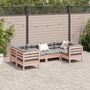 Voir la diapositive 3 : VIDAXL Salon de jardin 6 pcs et coussins bois massif sapin de douglas