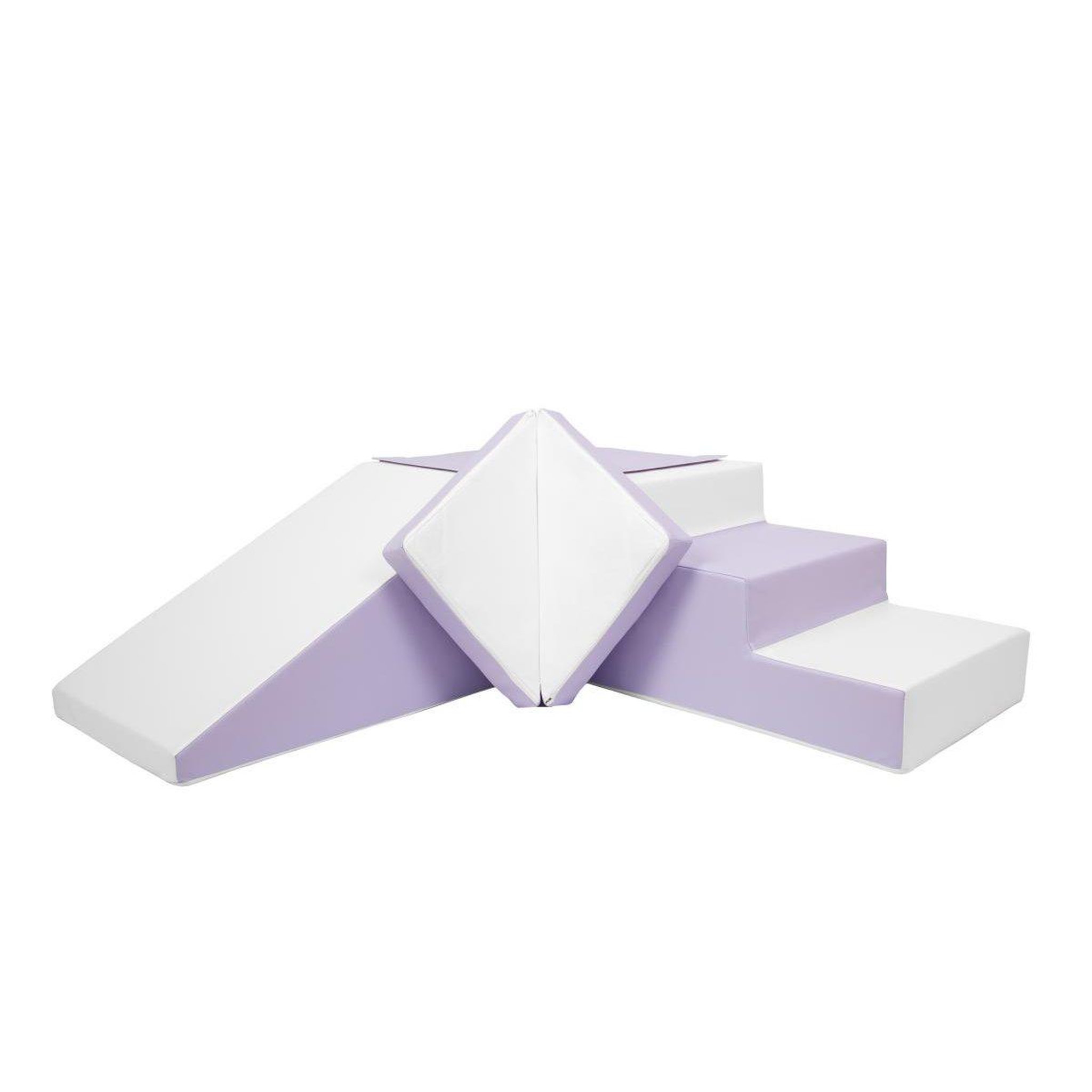 Voir la diapositive 2 : VELINDA Set de 4 blocs en mousse violet blanc