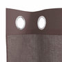 Voir la diapositive 5 : VIDAXL Rideaux en voile avec œillets 2 pcs marron 140x175 cm