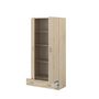 Voir la diapositive 3 : Armoire 2 portes 1 tiroir L78cm HOUSTON