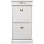 Voir la diapositive 2 : VIDAXL Armoire a chaussures Blanc 50 x 28 x 98 cm Bois de Paulownia