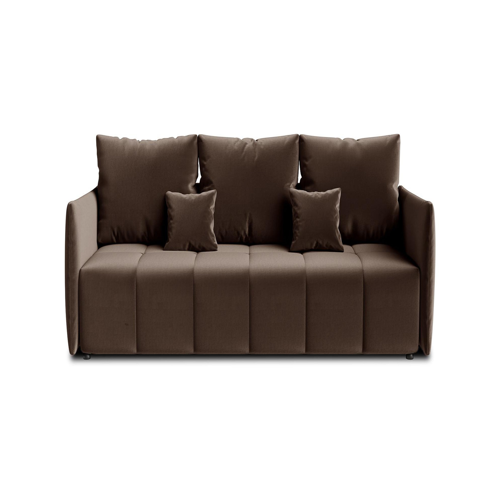Voir la diapositive 5 : BEST MOBILIER Petra - canapé 3 places convertible avec coffre - en velours