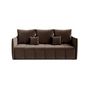 Voir la diapositive 5 : BEST MOBILIER Petra - canapé 3 places convertible avec coffre - en velours