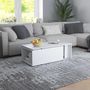 Voir la diapositive 3 : VIDAXL Table basse Blanc 150x50x35 cm Bois d'ingenierie