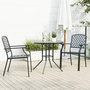 Voir la diapositive 1 : VIDAXL Ensemble de chaises de jardin empilables 3 pcs anthracite