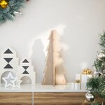 VIDAXL Arbre de Noël en bois pour décoration 49 cm bois massif de pin