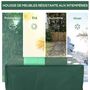 Voir la diapositive 6 : HOMCOM Housse de protection etanche pour meuble salon de jardin rectangulaire 135L x 135l x 75H cm vert