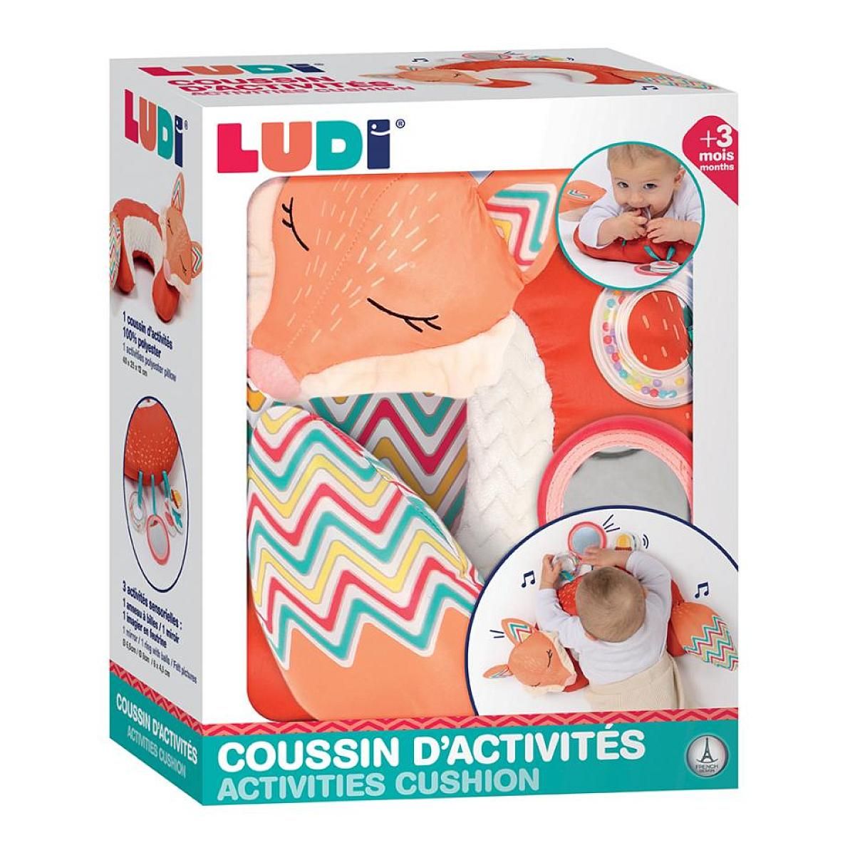 LUDI Coussin d'activite sensoriel et motricite renard