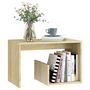 Voir la diapositive 3 : VIDAXL Table d appoint chêne sonoma 59x36x38 cm bois d ingénierie