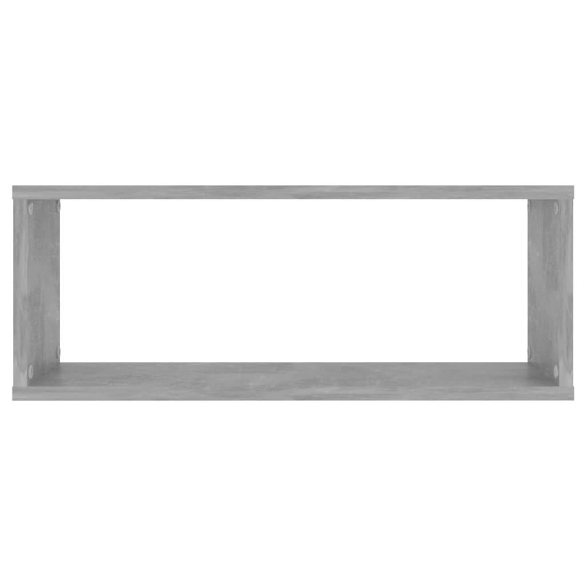Voir la diapositive 5 : VIDAXL Etageres murales cube 4 pcs Gris beton Bois d'ingenierie