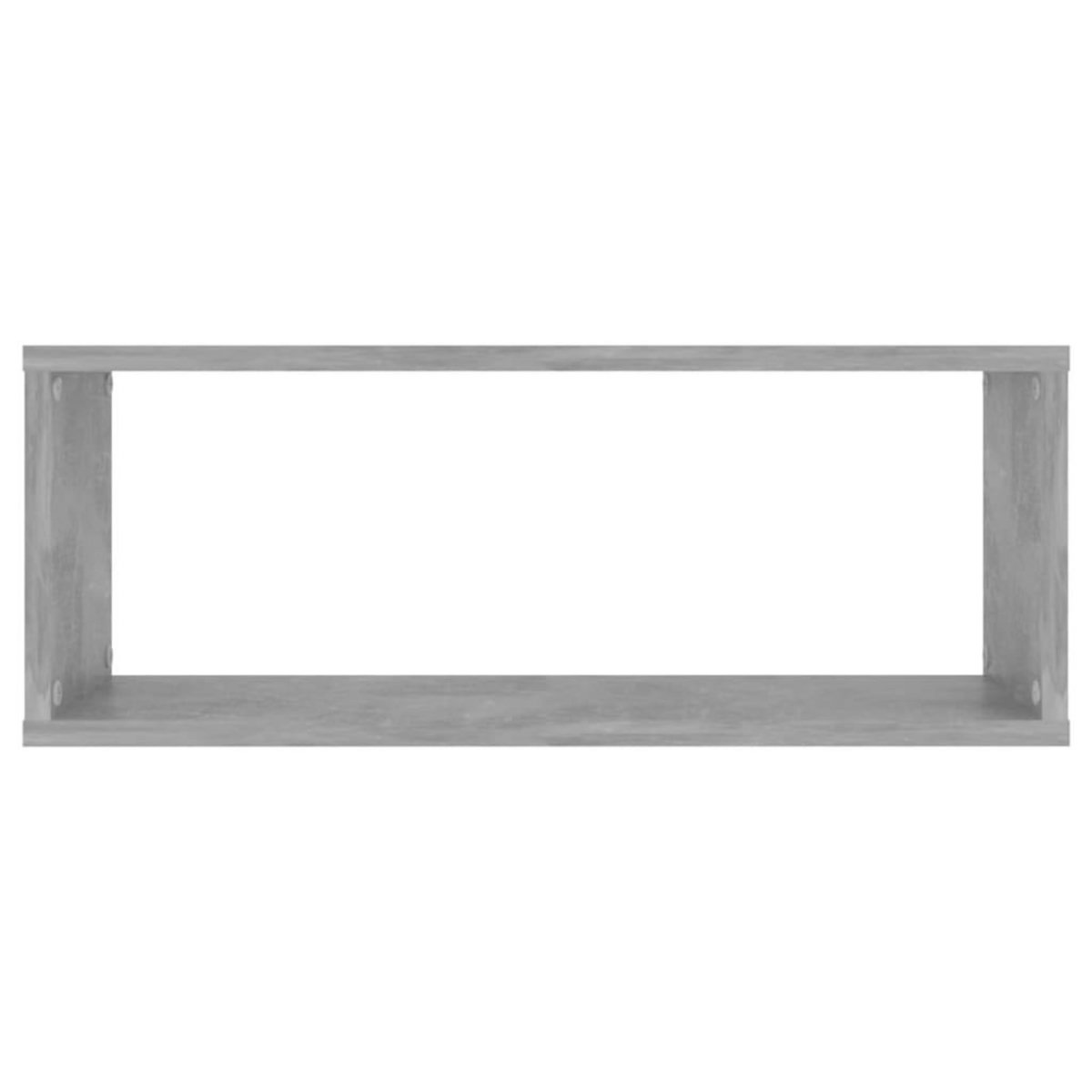 VIDAXL Etageres murales cube 4 pcs Gris beton Bois d'ingenierie