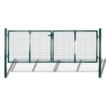 VIDAXL Portail de cloture Acier 306x150 cm Vert