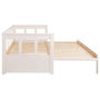 Voir la diapositive 4 : Paris Prix Lit Banquette Extensible  Pino  90x200cm Blanc