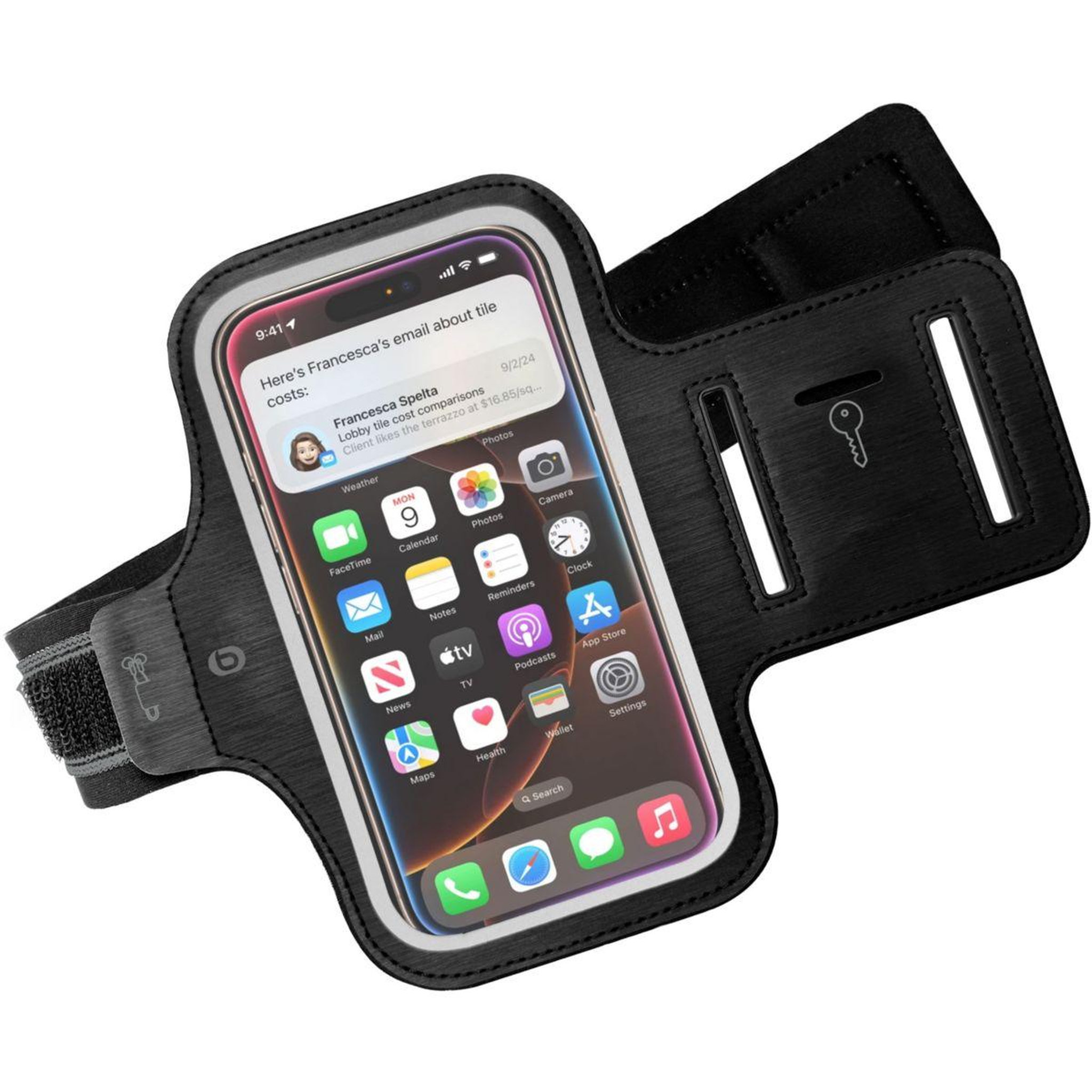 Voir la diapositive 3 : ESSENTIEL B Brassard de sport taille xl