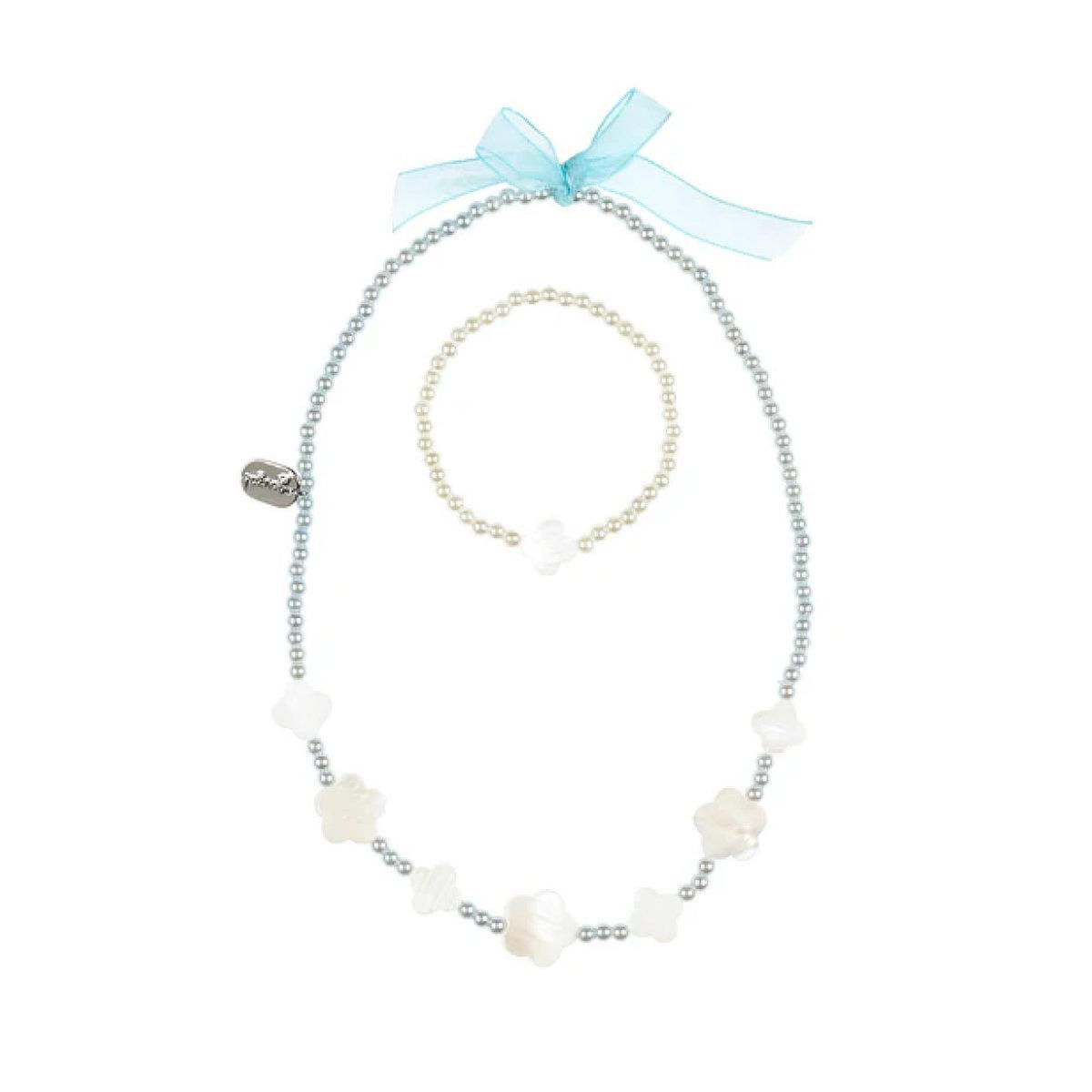 SOUZA Set collier et bracelet Constance bleu