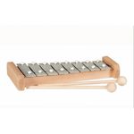 EGMONT TOYS Xylophone-8 notes-metal-couleur gris et bois
