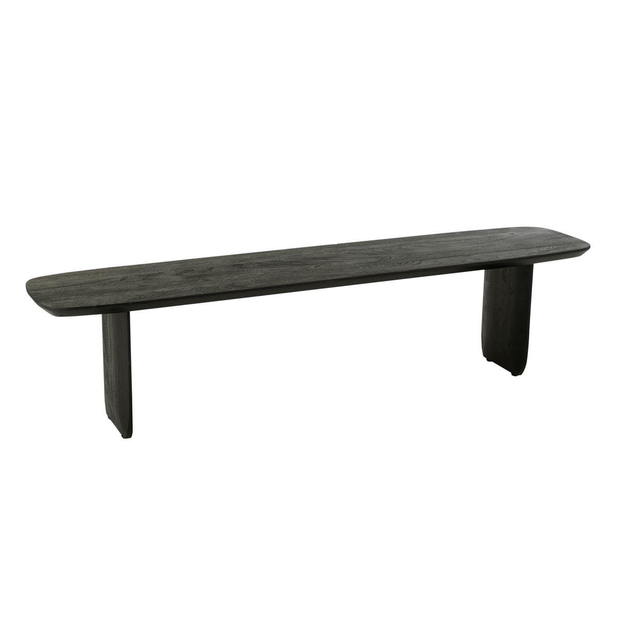J-LINE Banc en bois  william  190cm noir