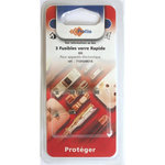 Profile 3 fusibles verre rapide 4A