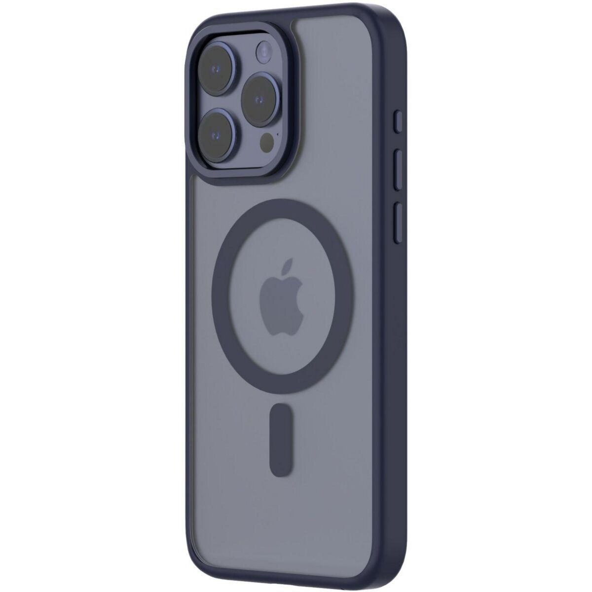 Qdos Coque Iphone 15 Pro Max MagSafe Hybrid Bleu