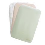 Petit Béguin Lot de 3 housses de matelas à langer Hello Baby. Coloris disponibles : Beige