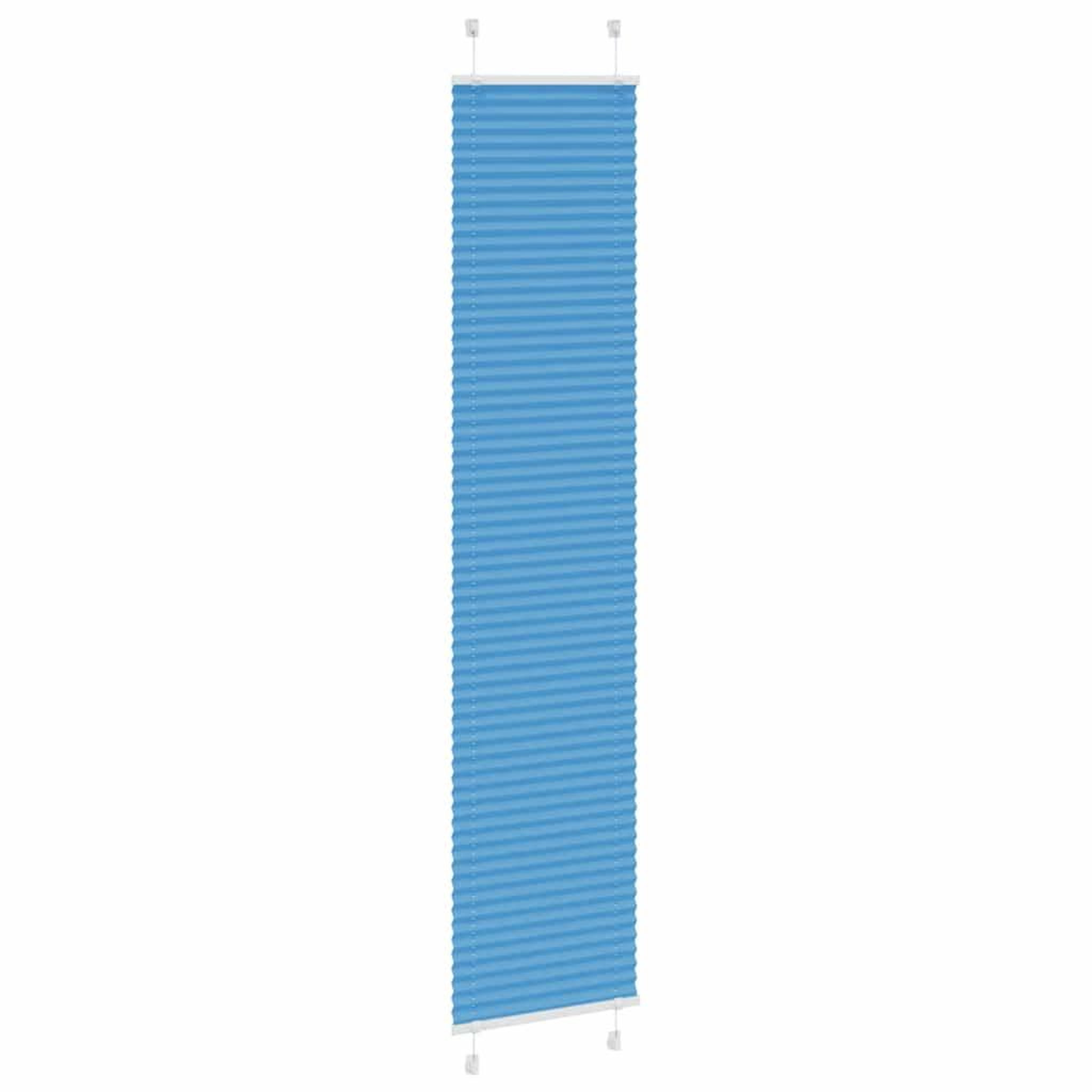 Voir la diapositive 3 : VIDAXL Store plisse bleu 45x200 cm largeur du tissu 44,4 cm polyester