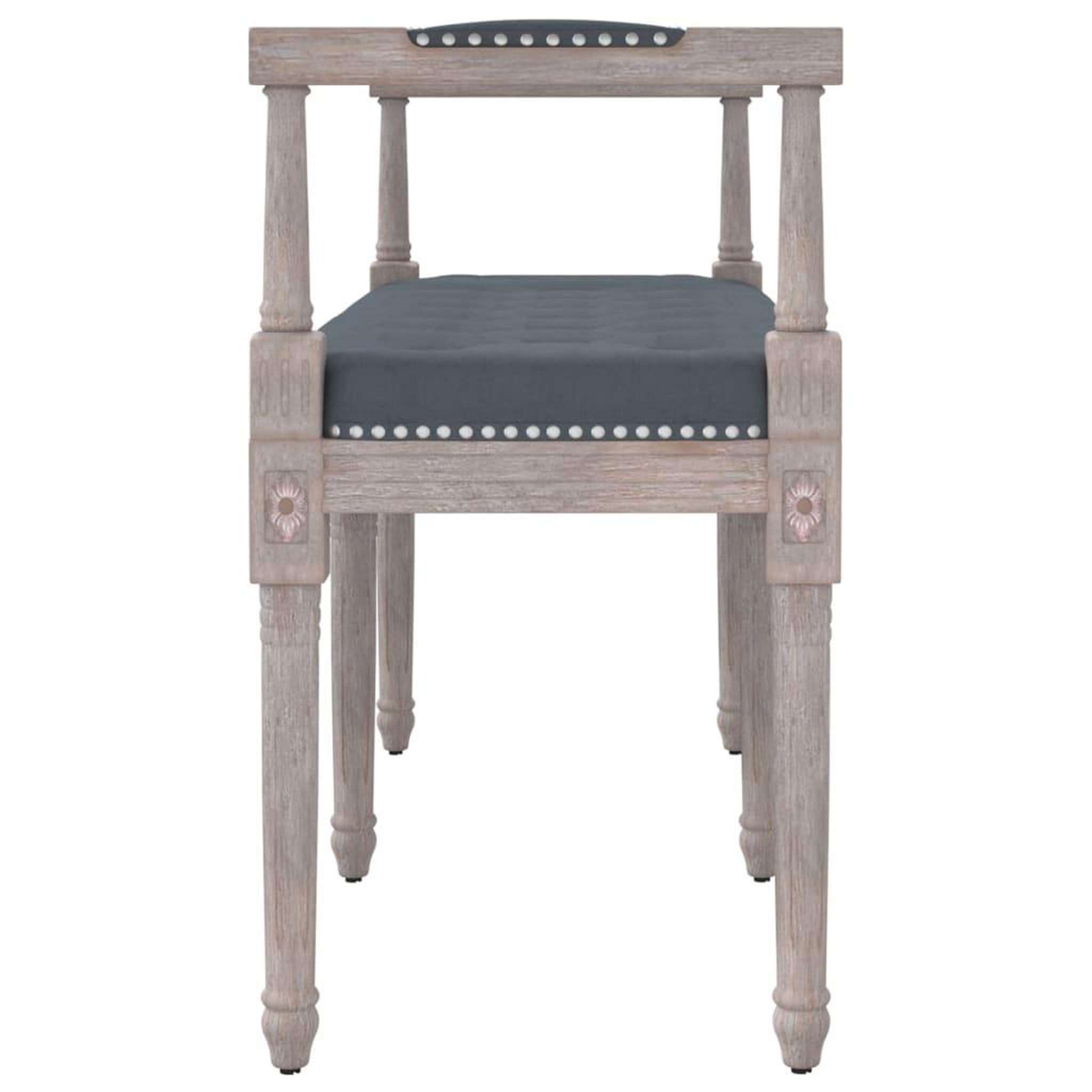Voir la diapositive 4 : VIDAXL Banc Gris fonce 110x40x70 cm Velours