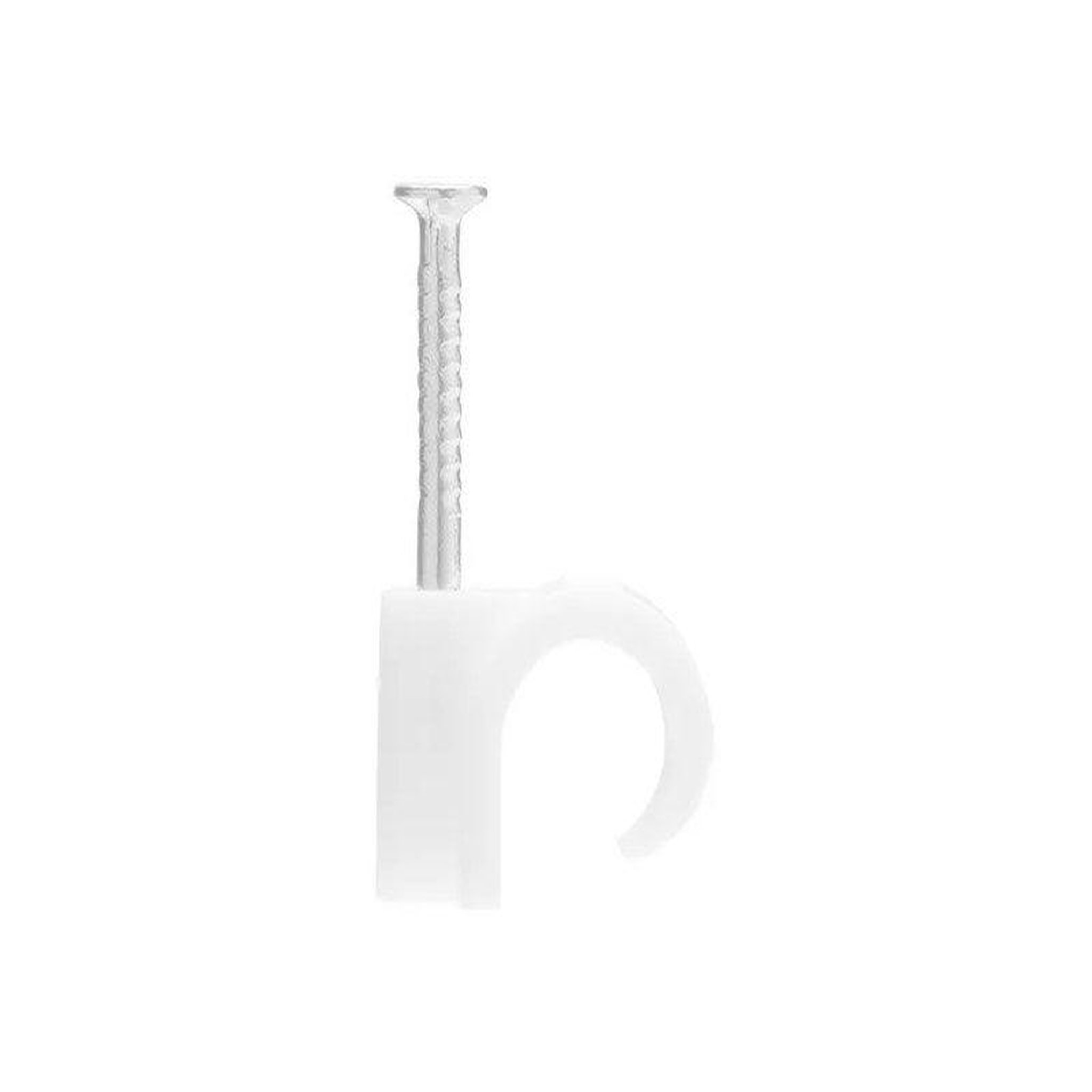 CENTRALE BRICO Lot de 25 attache-fils, diamètre de 8 à 12 mm L. 14 mm blanc