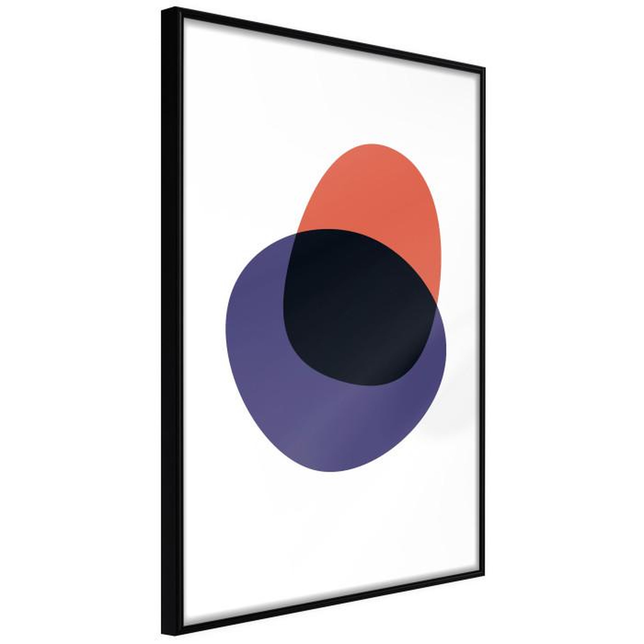 Paris Prix Affiche Murale Encadrée  White, Orange, Violet and Black. Coloris disponibles : Noir, Jaune