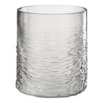 Paris Prix Photophore en Verre Design  Sladia  22cm Gris