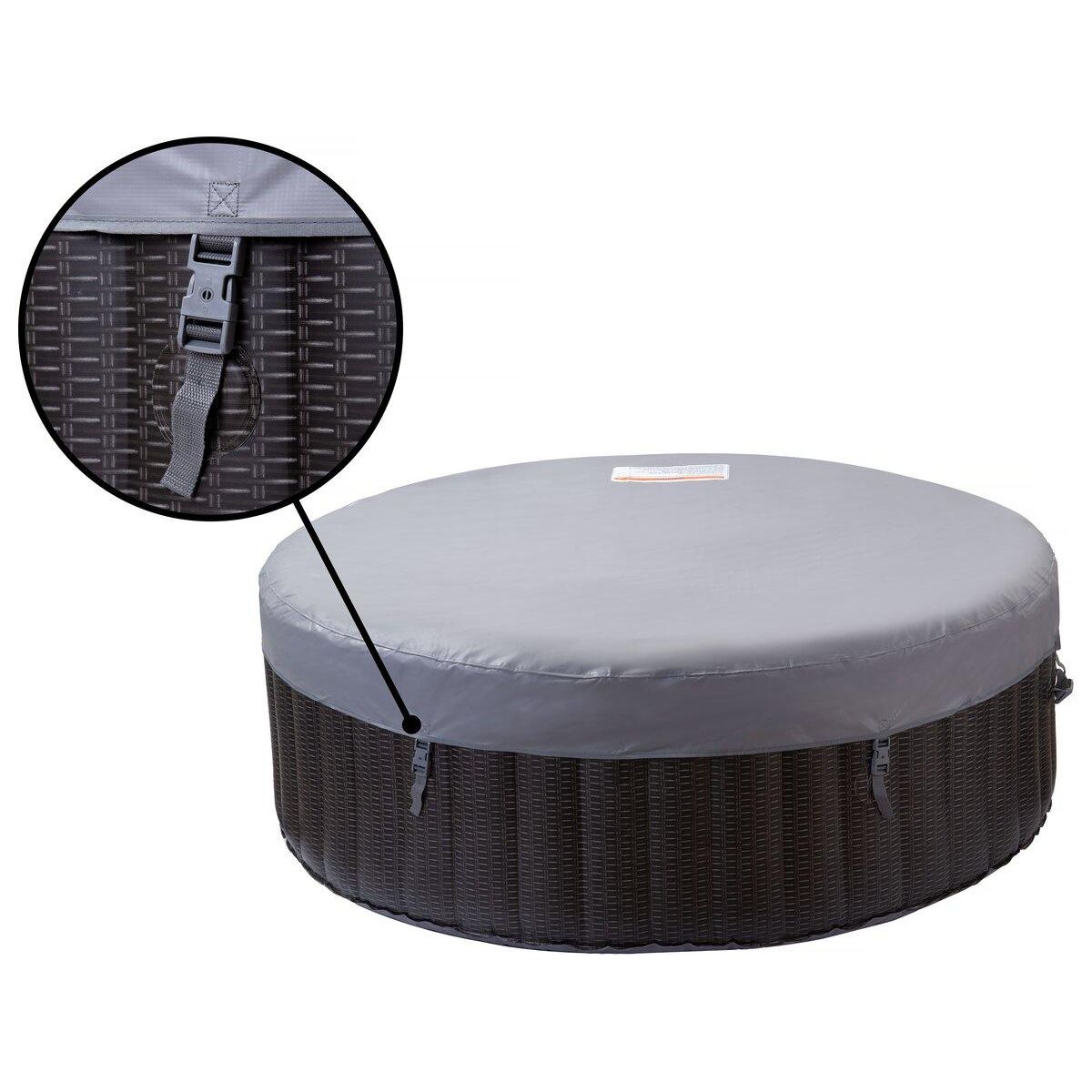 Habitat et Jardin Spa gonflable en PVC   Malaga  - 4 places - Gris