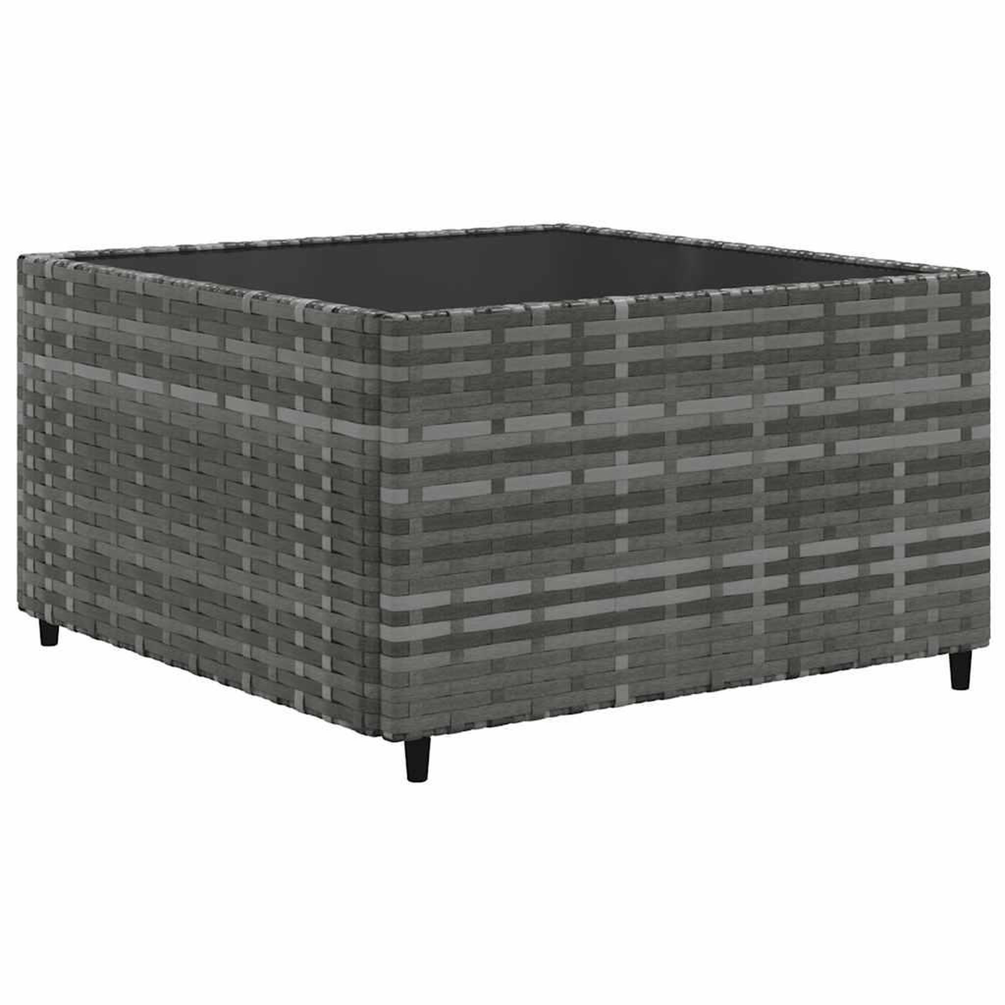 Voir la diapositive 5 : VIDAXL Salon de jardin 6 pcs avec coussins Gris Resine tressee