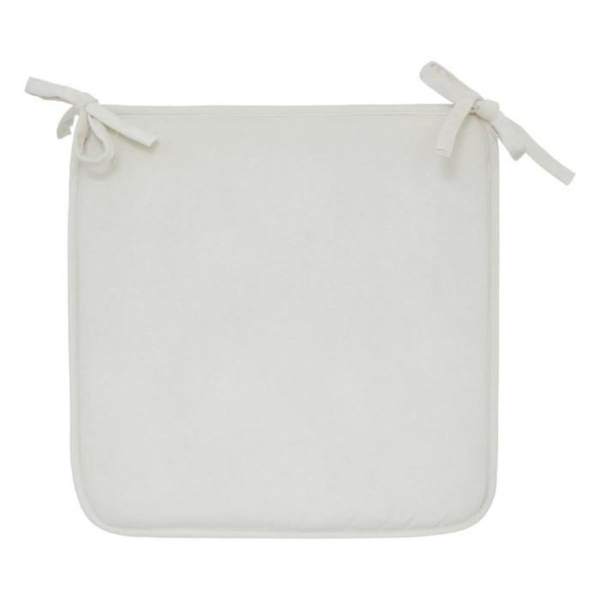 ATMOSPHERA Galette de Chaise Uni  Lilou  38x38cm Ivoire